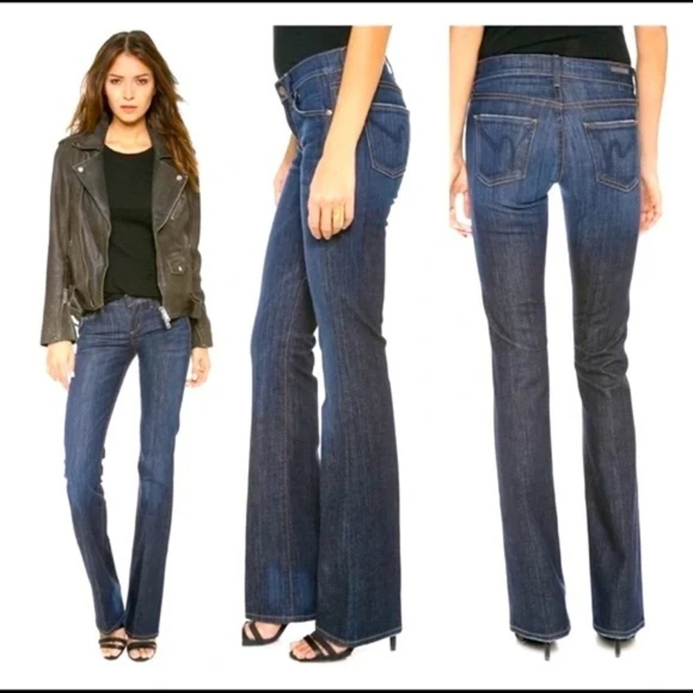 👖 EUC Citizens of Humanity Dita Petite Bootcut Jeans - Dark Blue Wash Size 29